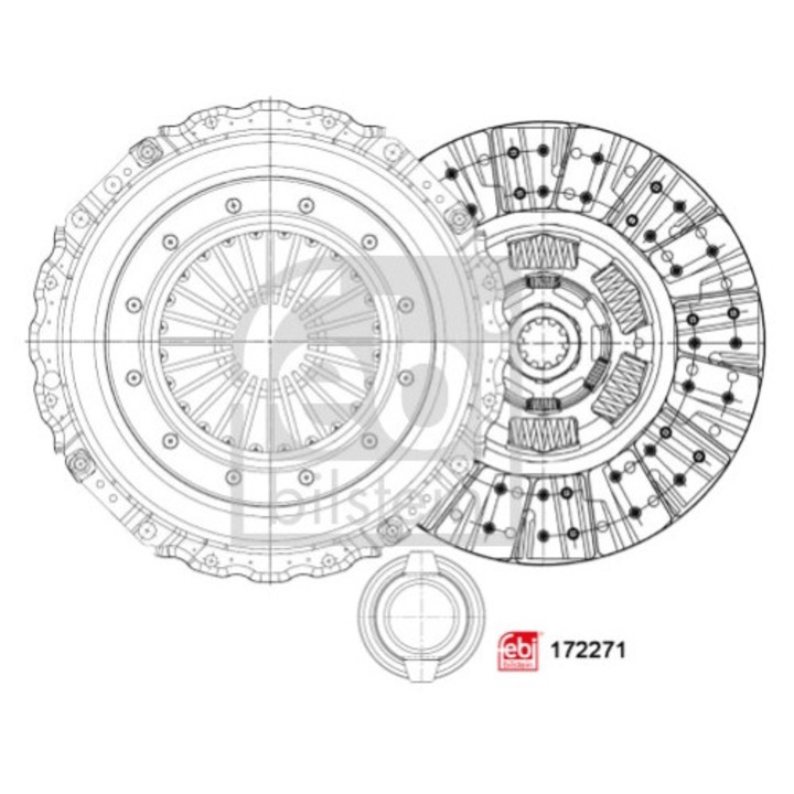 Kit Ambreiaj 172271 Daf Cf 65/Lf 45/Lf 55