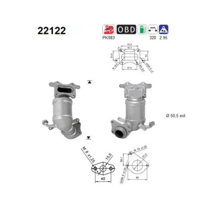 Katalizátor 22122 Honda Jazz 3