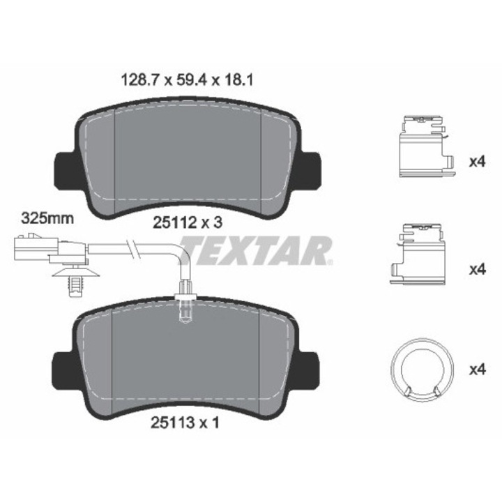 Fékbetét Készlet 2511209 Ineos Grenadier Kisteherautó/Terepjáró, Zárt/Grenadier Quartermaster