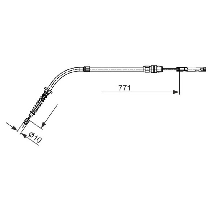 Kábel, rögzítőfék 1987482658 Mini Mini