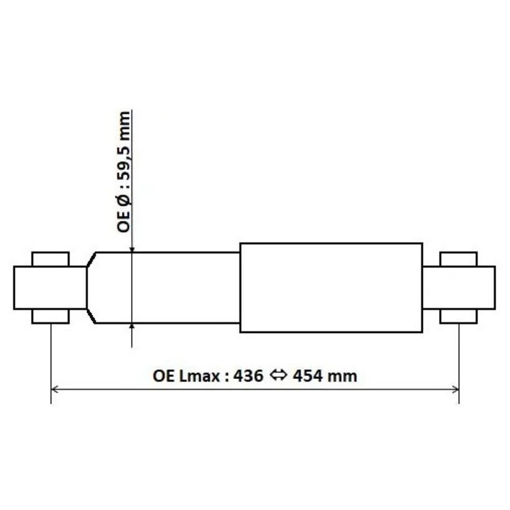 Lengéscsillapító Hátsó Tengely 3450003 Citroën Jumper 2 Fiat Ducato Peugeot Boxer