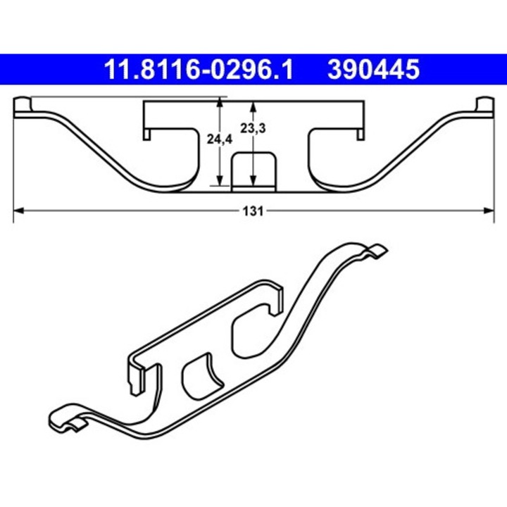 Arc, Etrier Frana 11.8116-0296.1 Bmw 1/3/5/5 Gran Turismo/6/7/8/X1/X3/X5/Z4/Z8 Land Rover Range Rover 3