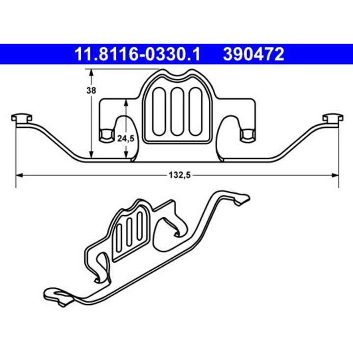 Арка, спирачен апарат 11.8116-0330.1 Bmw 5/6/X5/X6