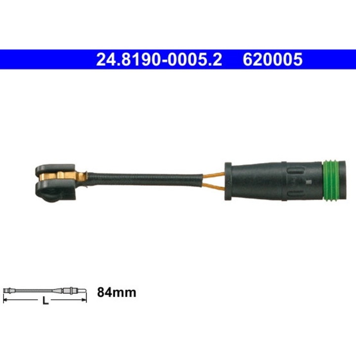 Датчик за предупреждение, износване на спирачни накладки 24.8190-0005.2 Mercedes-Benz Sprinter 4, 6-T/Sprinter 5-T Vw Crafter 30-35