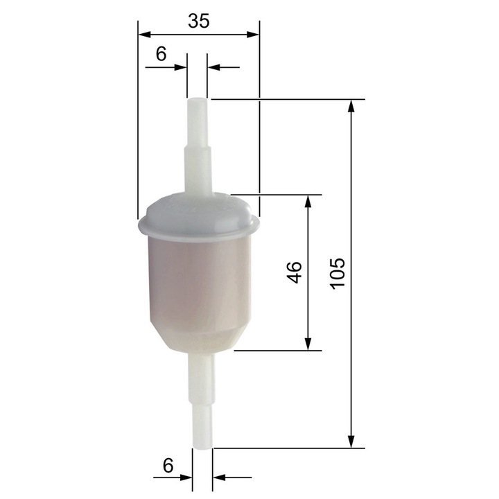 Üzemanyagszűrő 0450904058 Autobianchi Y10 Bedford Midi Bmw 3 Citroën Ax/Bx/Cx 1/Cx 2/Gs/Zx Dacia 1300/1310 Fiat 126