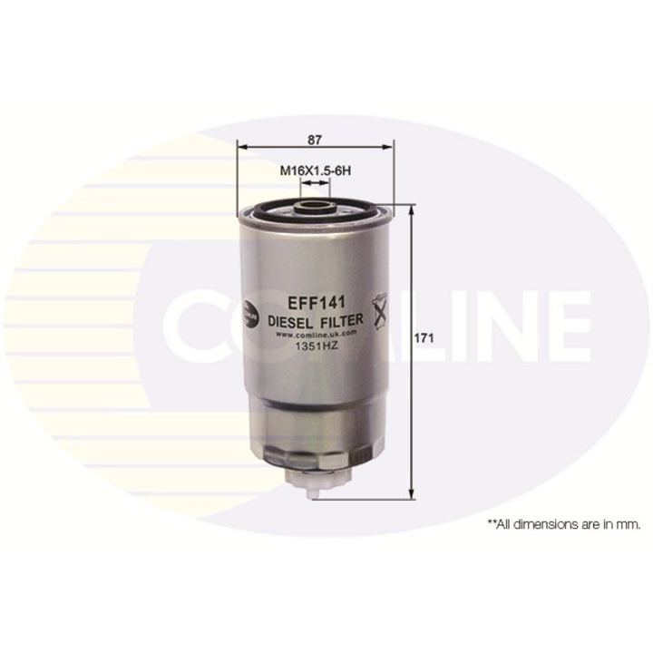 Горивен филтър Eff141 Alfa Romeo 147/156/166/Gt Askam Fora Fiat Doblo/Multipla/Stilo/Stilo Multi Lancia Lybra/Thesis