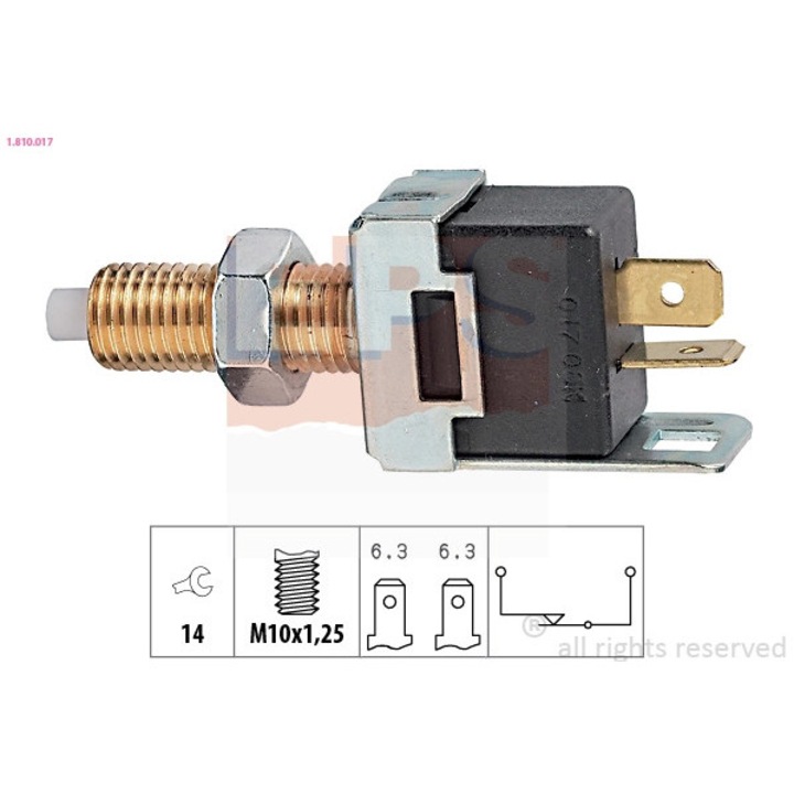 Comutator Lumini Frana 1.810.017 Daihatsu Copen/Cuore 5/Move/Sirion/Terios/Yrv Kia Avella/Besta/Carens 1/Carens 2/Clarus