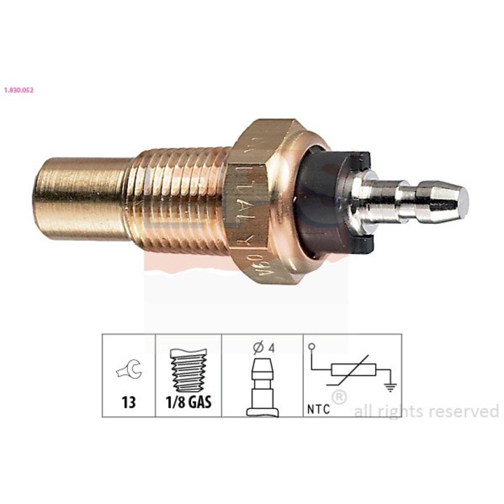 Senzor, Temperatura Lichid De Racire 1.830.052 Acura Integra/Legend 2/Nsx/Vigor Daihatsu Applause 1/Charade 3/Cuore 2
