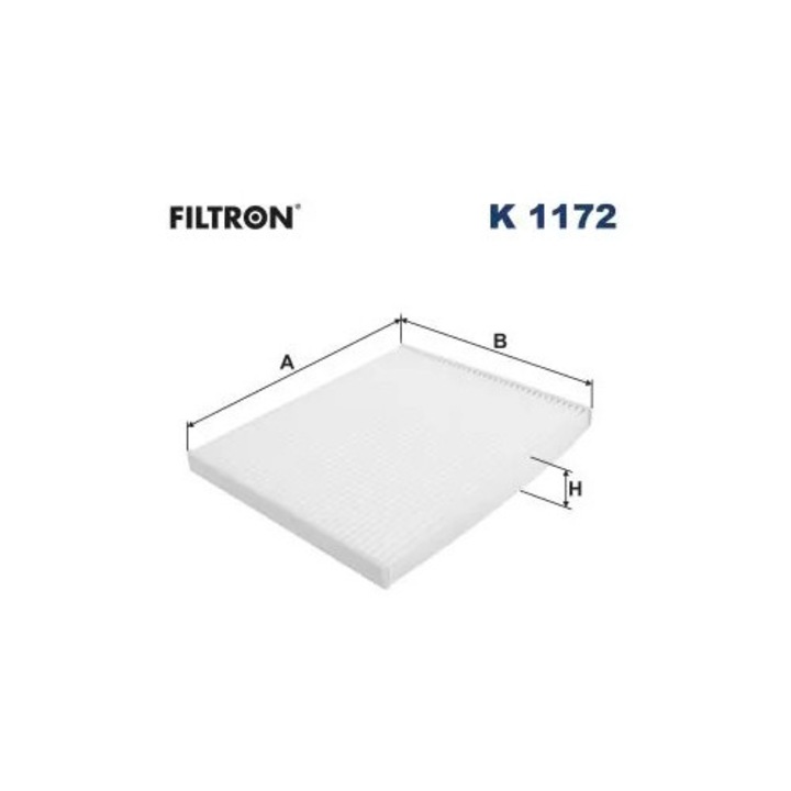 Филтър, Въздух в купето K1172 Abarth Grande Punto/Punto/Punto Evo Alfa Romeo Mito Citroën Nemo Fiat Doblo/Fiorino/Punto