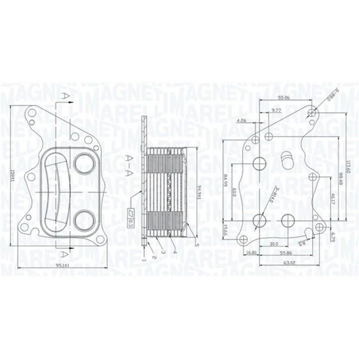 Radiator Ulei, Ulei Motor 350300005200 Citroën C4/C4 1/C4 Picasso 1/C4 Picasso 2/C4 Spacetourer/C5 10/C5 3/C5 Aircross