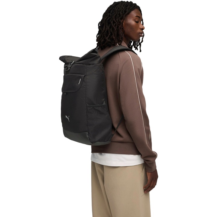 Rucsac unisex Puma tech Roll Top Backpack 26L, Negru, One-Size