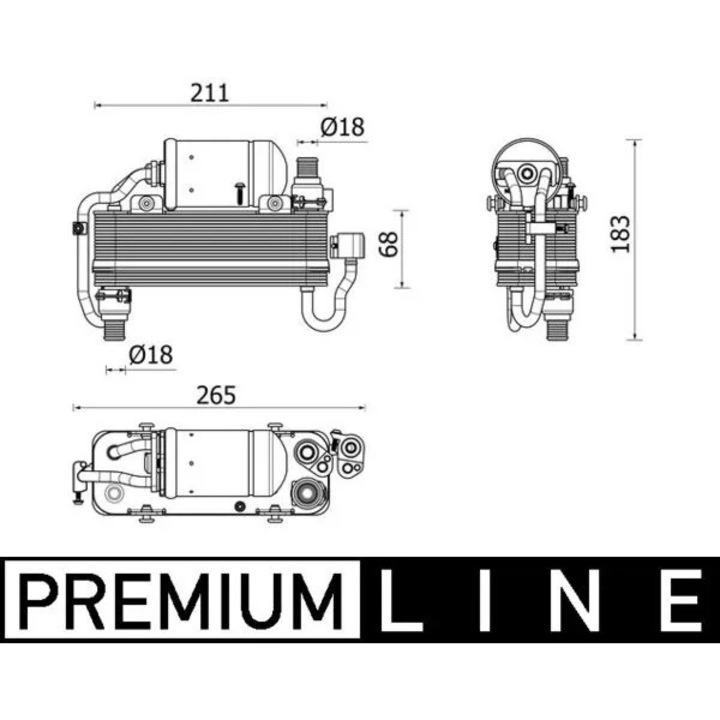 Radiátor Klíma Klíma Ac960000P Bmw 5/5 Touring/6 Gran Turismo/7/8/8 Gran Bmw (Brilliance) 5-ös Széria