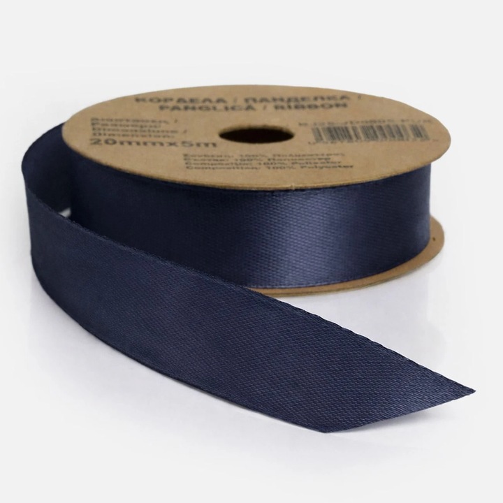 Panglica Ambalare Albastra Satinata 5m x 20mm