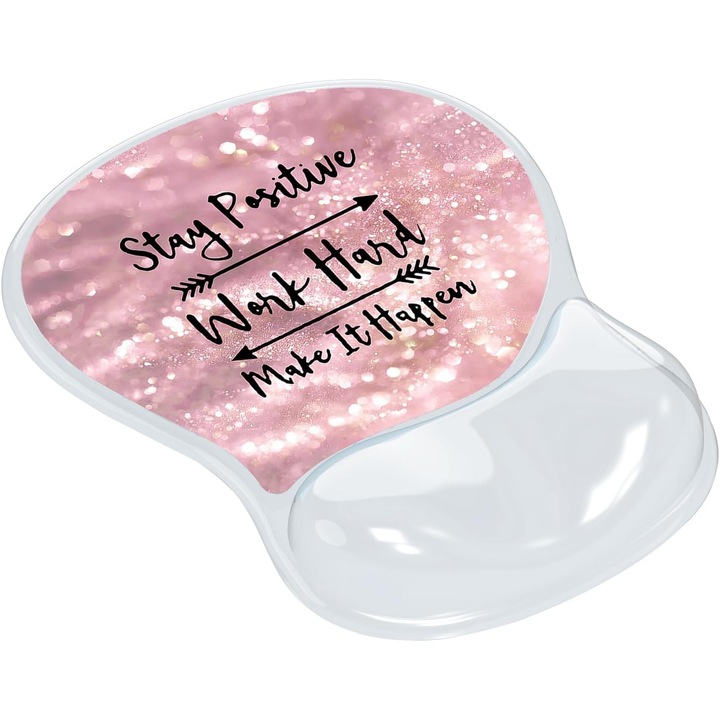 Mousepad Ergonomic cu Gel, Suport Incheietura, Baza Anti-Alunecare