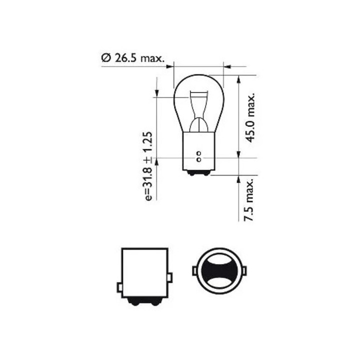 Лампа, Сигнализатор 12499Llecocp Abarth Grande Punto/Ritmo Alfa Romeo 145/146/147/156/159/164/166/33/Alfetta/Brera/Gt/Gtv