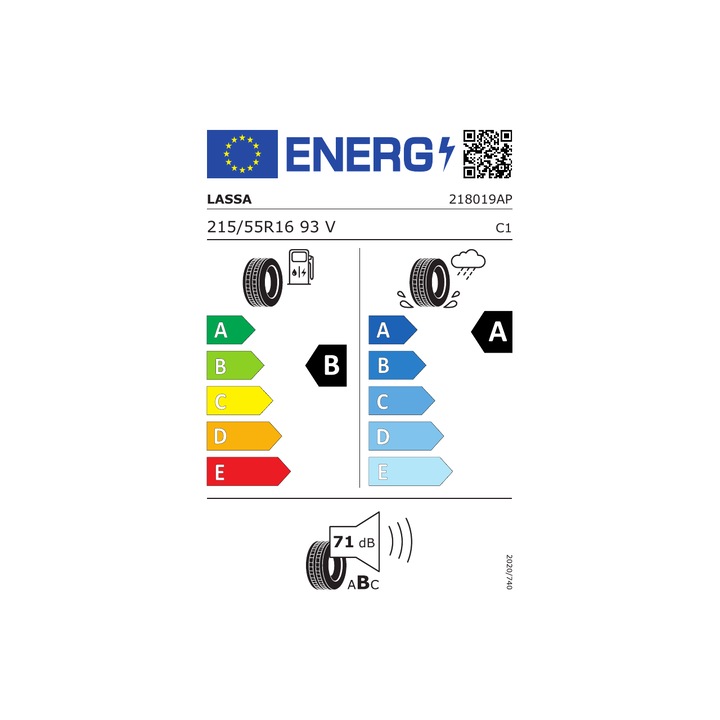 LASSA Revola 215/55R16 93V Nyári Gumiabroncs