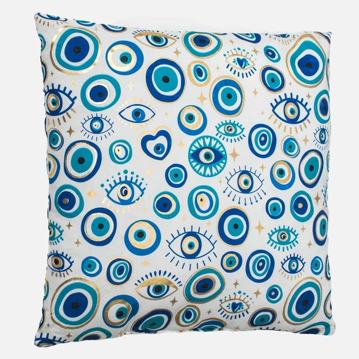 Perna de Vara cu Model Albastru Ochi 40x40cm