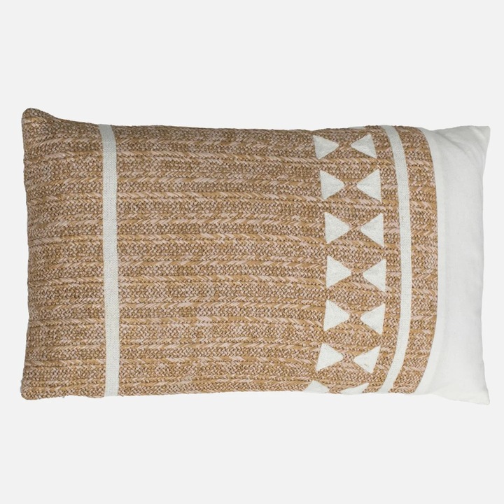 Perna Ecru cu Modele Impletite 55x35cm