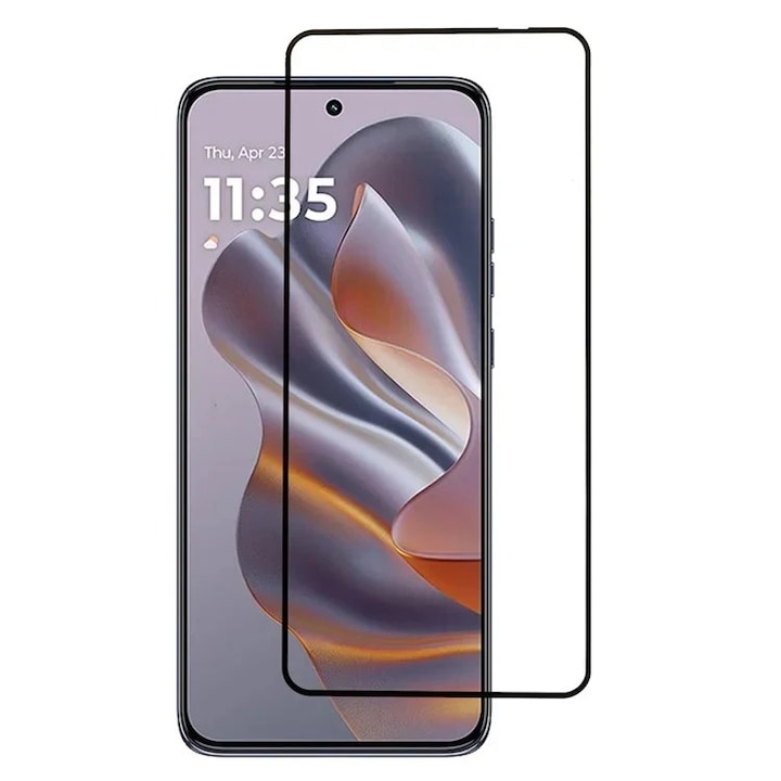 Folie pentru Motorola Edge 50 Neo, Sticla Securizata, 6D Pro Glass cu sticker, Transparent