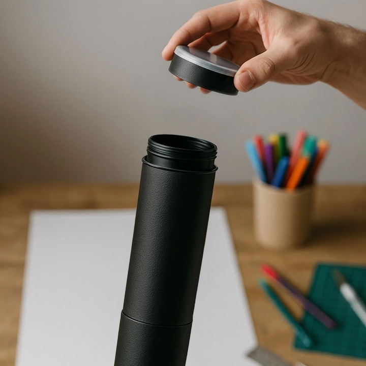 Tub extensibil pentru postere cu curea - functie telescopica