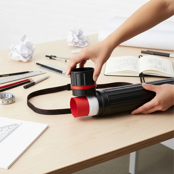 Tub telescopic pentru postere - reglabil, portabil, sigur