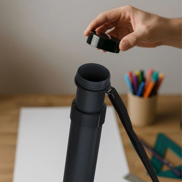 Tub extensibil pentru postere cu curea reglabila