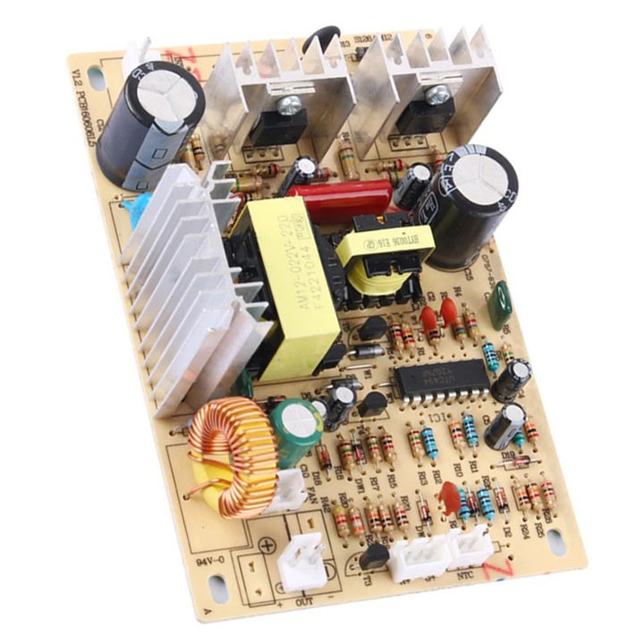 AC-DC step-down feszültségátalakító 220V-ról 12V-ra, NTC szonda interfész