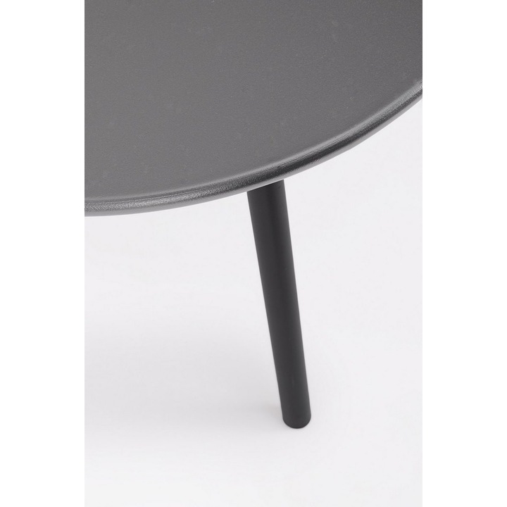 Set mobilier gradina otel gri charcoal textil bej Gargano 50x45 cm, 45x42 cm, 63.5x63.5x80 cm, 130x63.5x80 cm