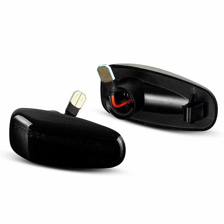 Set de 2 Lampi semnalizare laterala/aripi LED fumurii pentru Mercedes C-Class W202, S202 din 1996-2000