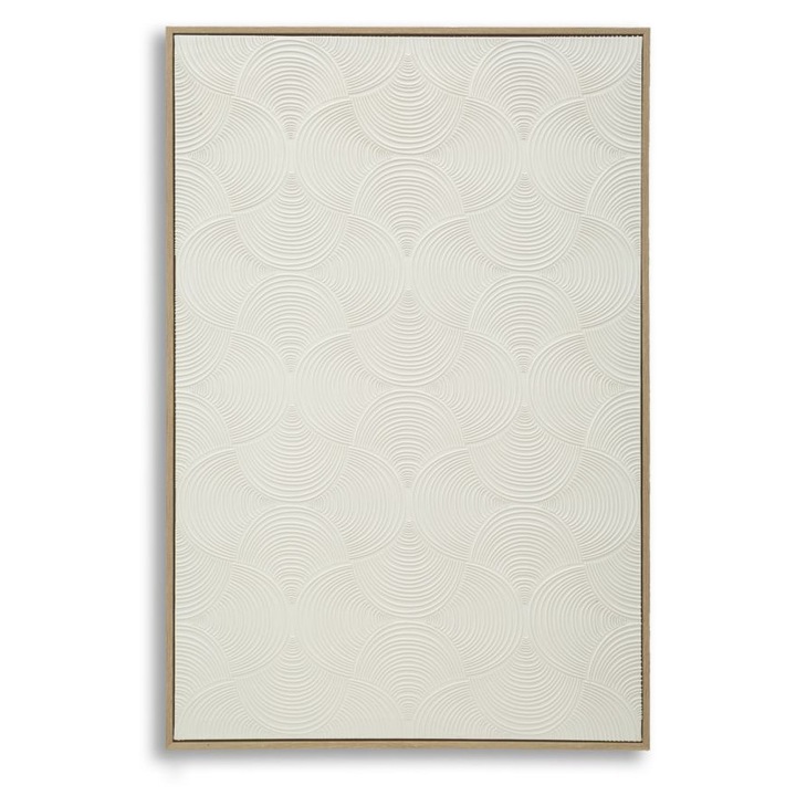 Tablou pe panza Mauro Ferretti, simplitate, nuante neutre, 80x3,8x120cm