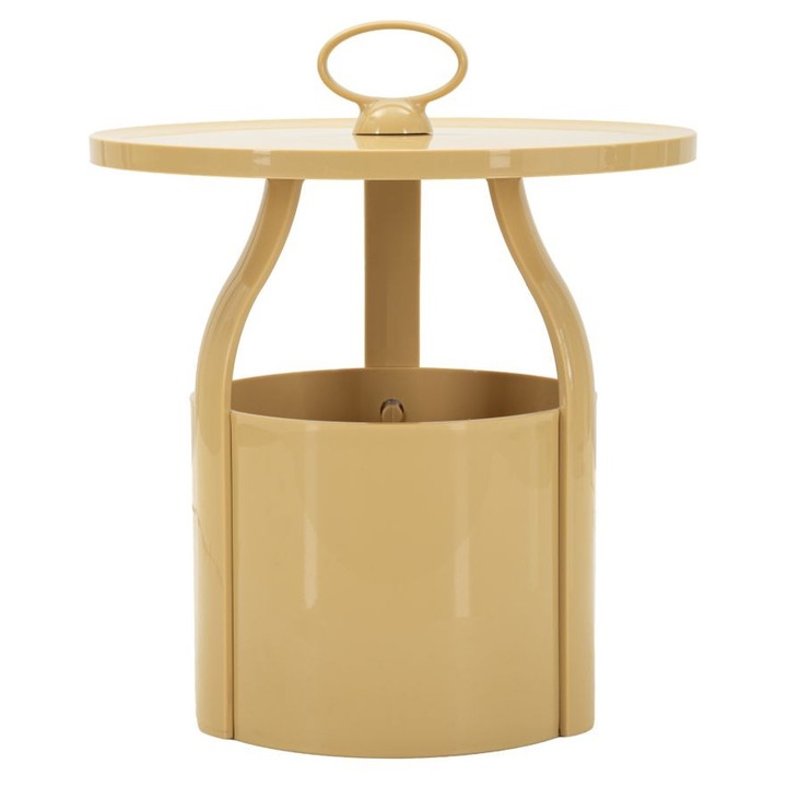 Masa de cafea Iris, Mauro Ferretti, crem, 44x43cm