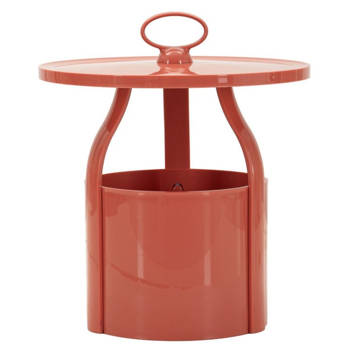 Masa de cafea Iris, Mauro Ferretti, rosie, 44x43cm