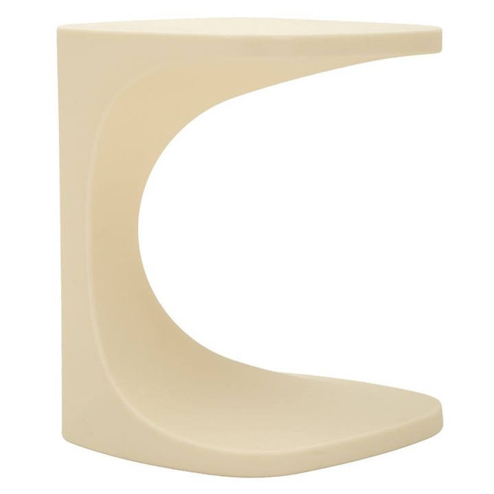 Masa de cafea Ibiza, Mauro Ferretti, alb, 42x42x52cm