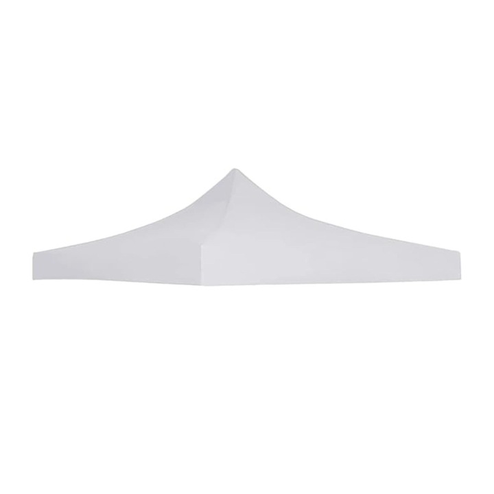 Pavilon tetőponyva sátor típusú pavilonhoz, 420D ellenállás, 185 g/m2, nap- és esővédelem, 3 x 3 m, fehér