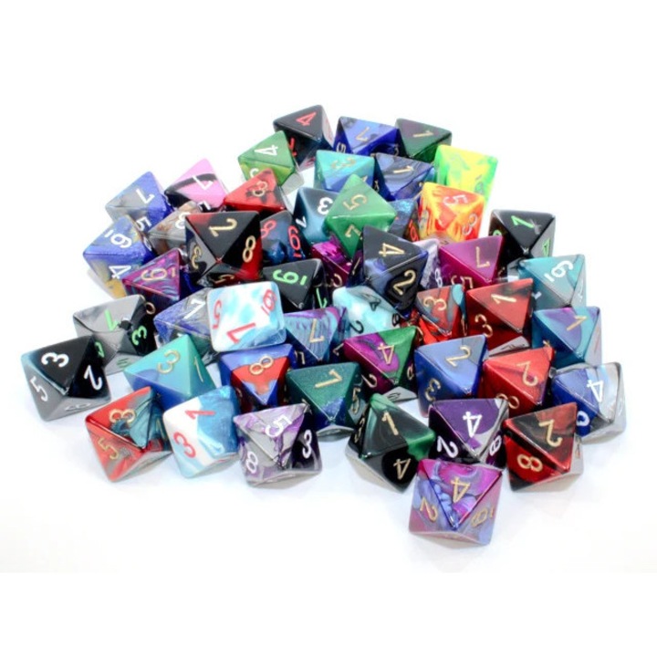 Chessex D8 Gemini Kocka – véletlenszerű szín (darab)