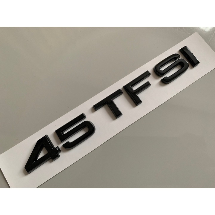 Embléma Jelvény Logó 45TFSI AUDI csomagtartóhoz 45 TFSI, Fényes Fekete