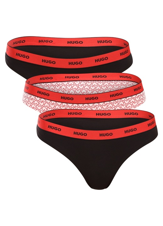 Set 3 tanga dama HUGO, multicolor