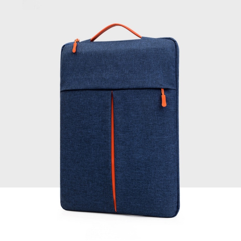 Geanta pentru laptop de 15 inch, cu design ergonomic, impermeabila si rezistenta la abraziune, design elegant, 27 x 3 x 38 cm, portabila, albastra