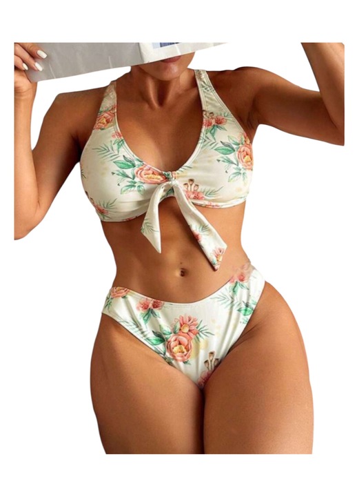 Női kétrészes OEM fürdőruha, fehér, S INTL