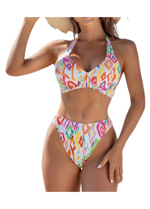 Női kétrészes fürdőruha, többszínű, M nemzetközi méret