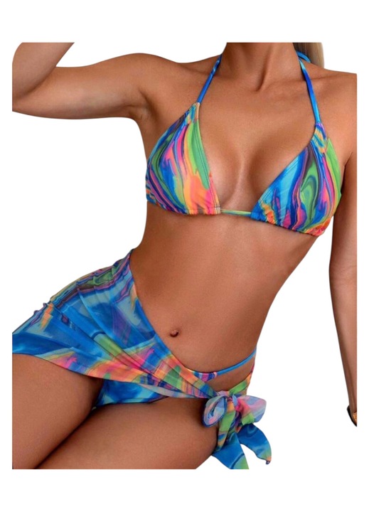 Női fürdőruha szett, Summer Muse", sokszínű, S INTL, 3 részes