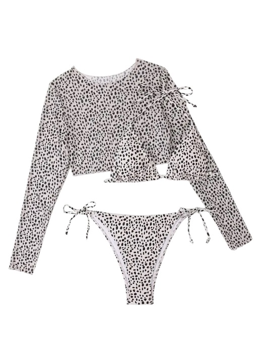 Női fürdőruha szett "Summer Muse" 3 részes, bézs, S INT méret