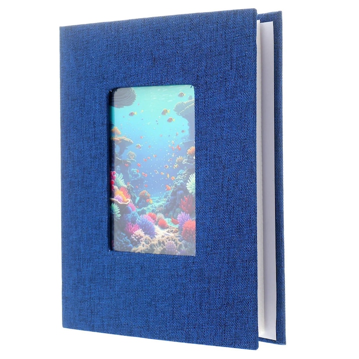 Album foto DENIM cu coperta cu insertie foto, Albastru, 100 poze, format 10x15, CRD PRINT