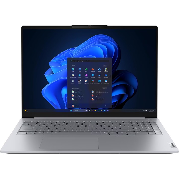 Лаптоп Lenovo ThinkBook 16 G9 IRL, 21US000KBM.250SSD, 16", Intel Core 5 210H (8-ядрен), Intel Graphics, 8GB 5600MHz (1x8GB) DDR5, Сив