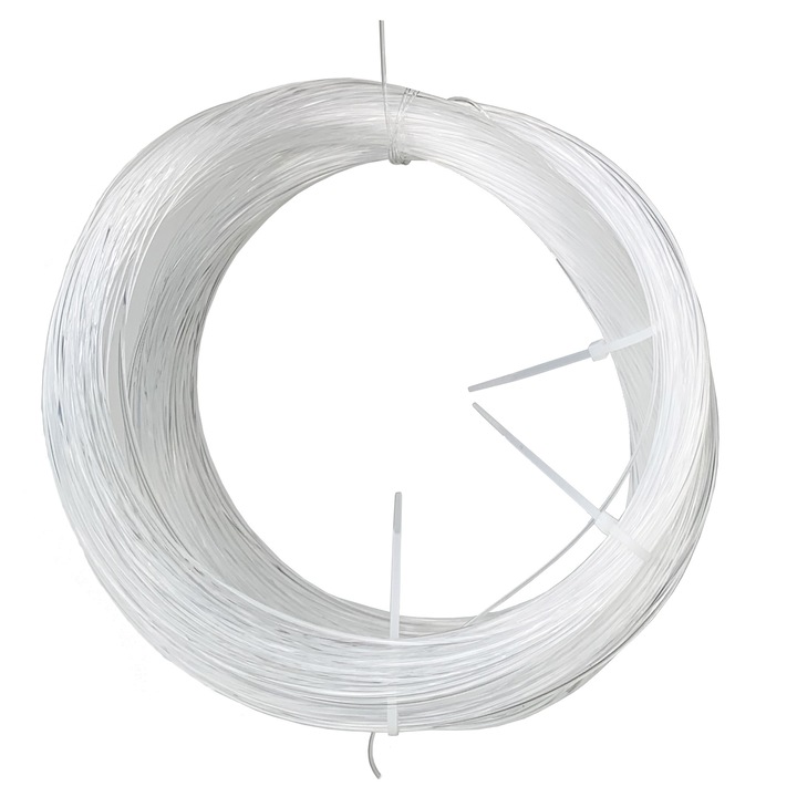 Fir de pescuit Sea Eagle Top Specialist 100m 1.2mm, transparent, pentru apă dulce și sărată, rezistent la noduri și abraziune, rezistență 51kg