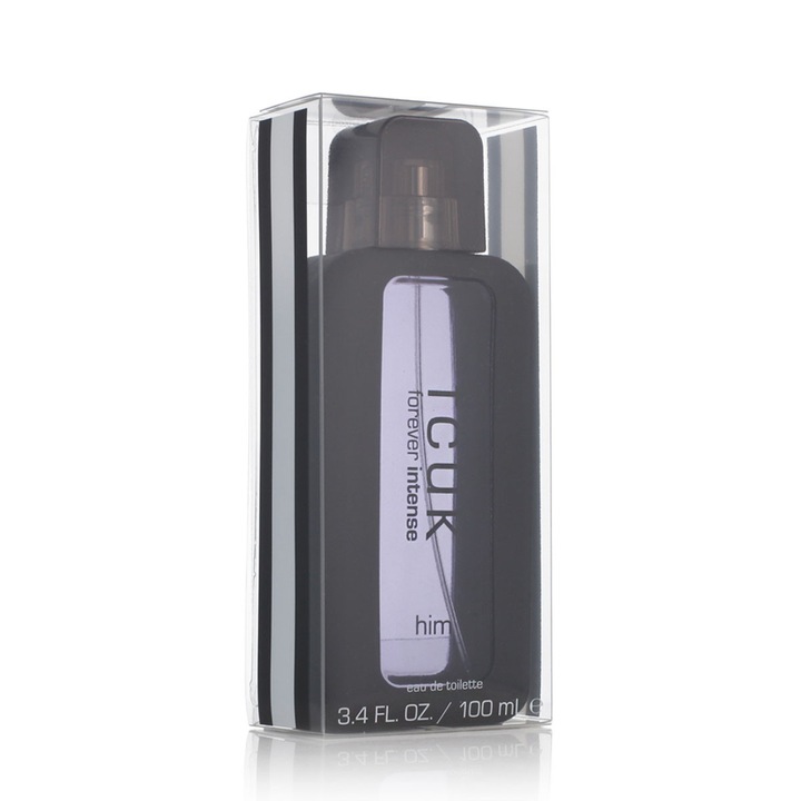 FCUK Forever Intens Eau De Parfum 100 ml, orientális fás parfüm, friss és aromás jegyek, férfiaknak