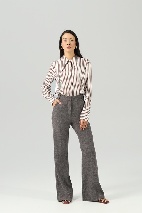 EMA\T, Pantaloni evazati Tempo, Maro taupe