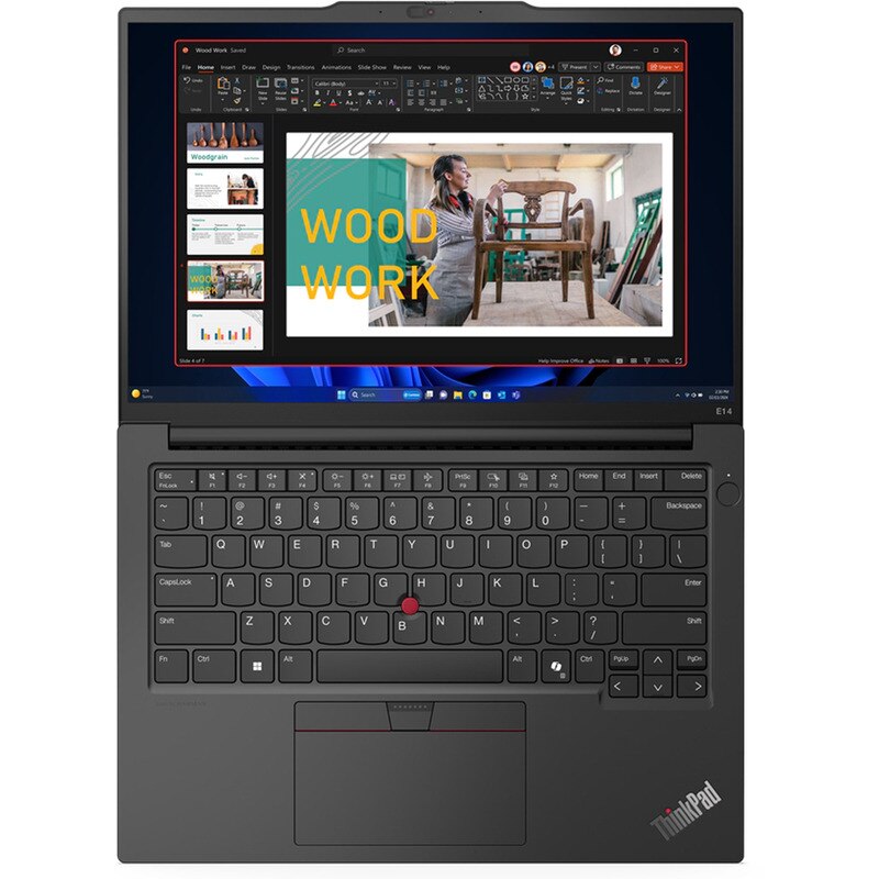 Laptop Lenovo ThinkPad E14 G6 cu procesor Intel Core Ultra 7 155H, 14 inch WUXGA IPS, 8 GB DDR5, 512 GB SSD, Windows 11 Pro, Black
