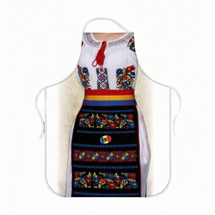 Sort de bucatarie personalizat Model "Port Popular Romanesc" - pentru ea