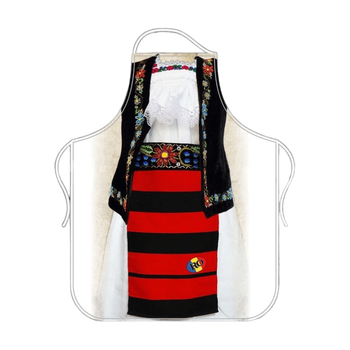 Sort de bucatarie personalizat Model "Port Popular Romanesc" - pentru ea